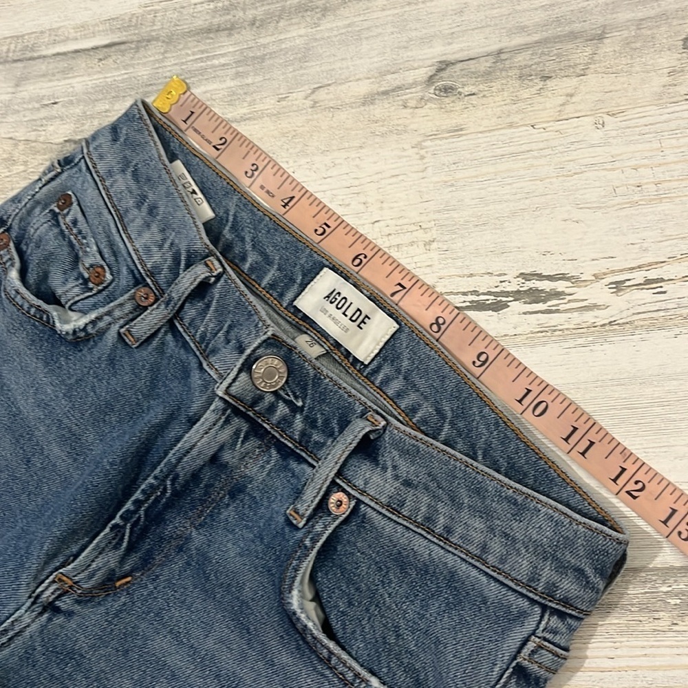 AGOLDE Distressed Knee Skinny Jeans Size 26 - Picture 8 of 11